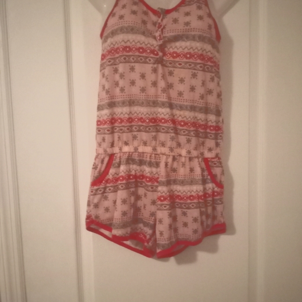 Pink and Gray one piece